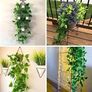 NEW SALE | 2pcs Artificial Hanging Plants 3.6ft Fake Ivy Vine Fake Ivy Leaves for Wedding Wall House Room Patio Indoor Outdoor Home Shelf Office Decor Image 2