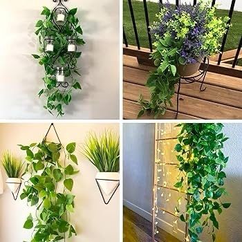 NEW SALE | 2pcs Artificial Hanging Plants 3.6ft Fake Ivy Vine Fake Ivy Leaves for Wedding Wall House Room Patio Indoor Outdoor Home Shelf Office Decor