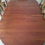 Cherry wood dining table and 8 chairs Image 3