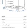 IKEA Small double 4 post bed Image 4