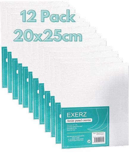 Painting Canvas Panels, Set of 24, Blank Canvas Boards for Acrylic Oil Water Painting 5x7 inch, 8x10 inch, 11x14inch (8 of Each)