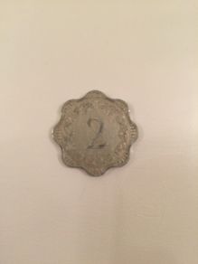 1972 Maltese 2 mils