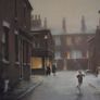 Marc Grimshaw - Original Pastel of - Children In A Rainy Street - Signed Image 3