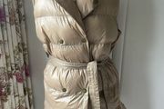 Bnwt gilet beige mid length gilet free size 10/14