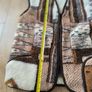 warm wool fur vest brown white beige L Image 3