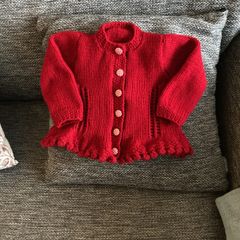 Handknit cardigan 3 to 6 mths