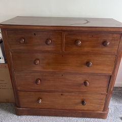 solid oak wood chest of drawers