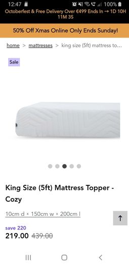 King Size Mattress Topper