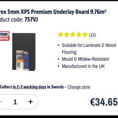 Underlay Vitrex XP premium underlay board