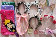 Claires hairband bundle - with bandanas and Disney evil queen mirror