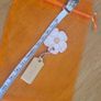 Coach Bag Charms/Tags /Rose Gold & Pink Flower/NEW Image 2
