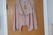 Gallery  Blush Waterfall  Front  Cardigan.   S. 14  B.N.W.T.