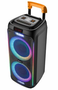 Bluetooth Trolley Speaker with LED light & 2 x 8" Woofers