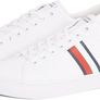Tommy Hilfiger Men's Vulcanized Sneakers Core Stripes Mesh Low Top, White, EU 44, UK 10 Image 4
