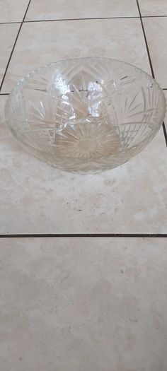 Vintage French Clear Glass Dessert Set Sunburst Pineapple Design