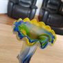 Vintage Art Glass Vase 19cm 380g Image 10