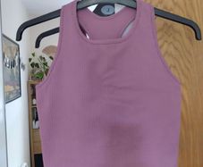 Gym + Coffee pink bra/ crop top