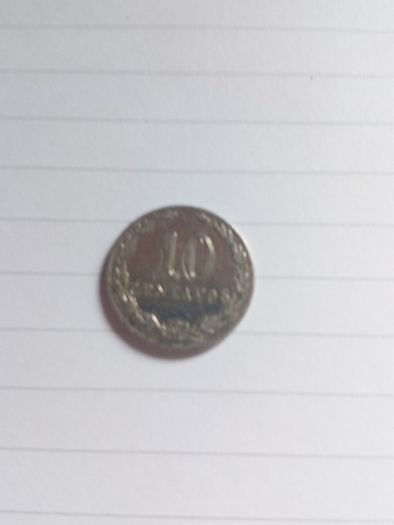 1906 Argentine 10 Centavos Coin