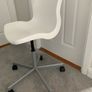 White chair on wheels Image 4