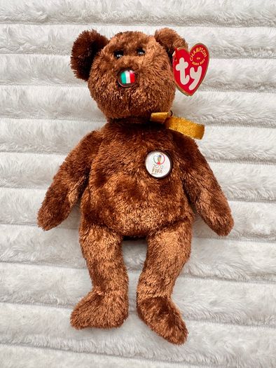 TY Beanie Buddies Champion FIFA World Cup 2002 Italy approx. 22 cm. Used Please see photos