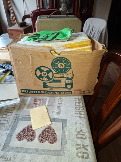 1950s Vintage Vintage Fujicascope M33 8mm/Super 8 Cine Film Projector with Tapes, made by Fujifilm Postage Available or Collection