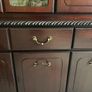 Glass Display Dark Wood Cabinet Image 2
