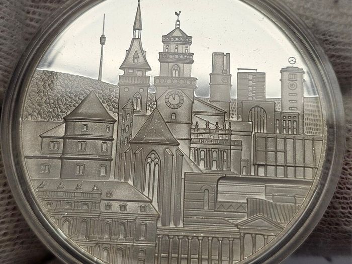 Germany State Capital Stuttgart Silver Proof Medal The Lord Mayor