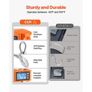 Digital Crane Scale, 2200 lbs/1000 kg, Industrial Heavy Duty Hanging Scale with Remote Control, Cast Aluminum Case & LCD Screen, High Precision for Construction, Factory, Farm, Hunting (Orange Image 3