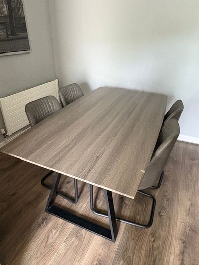 Dining table and chairs