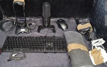 POD casters/Influencers youtube internet starter pack 4 in 1 usb microphone headphones keyboard etc for influencers and podcasters to professionally record and upload. RRP is 399. These items are brand new and unused