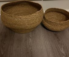 Pack of 2 seagrass baskets