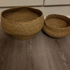 Pack of 2 seagrass baskets