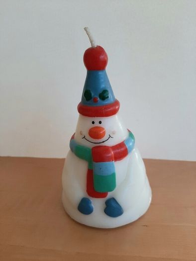 2026 Vintage snowman candle