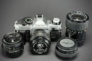 Canon AE 1 Program bundle.