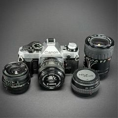 Canon AE 1 Program bundle.