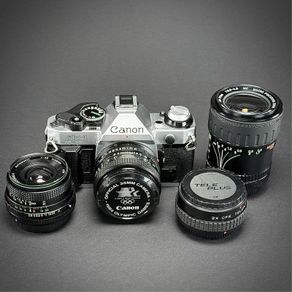 Canon AE 1 Program bundle.