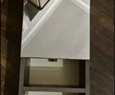 Bathroom mirror cabinet.
