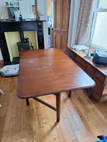 Edwardian mahogany folding table