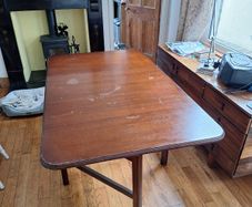 Edwardian mahogany folding table
