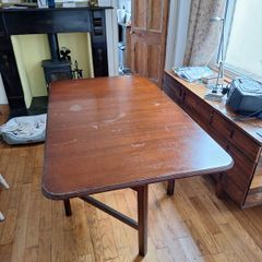 Edwardian mahogany folding table