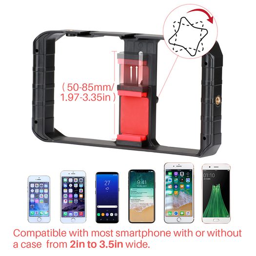 BRAND NEW smartphone Video Rig Hand Grip Filmmaking Case Phone Video Stabilizer Handheld Tripod Mount for iPhone Android