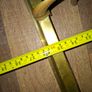 Beautiful Antique Victorian Art Nouveau Brass Fireplace Fender features ornate scrolling end terminals and central urn finials, Image 5