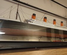 TITANIC plastic model, handmade. 70x23cm. Great looking over fire place!