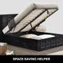 5 Feet Pneumatic Storage Bed Weight Lifting Mechanism Gas Spring Strut Supports Hinges Sofa Bed Space Saving Storage Image 3
