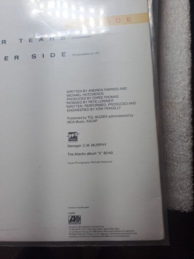vinyl INXS 12" single.Bitter tears.