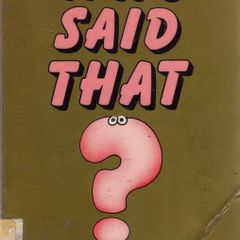 'Who Said That ' A Book Of Irish Lists
