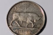 Irish Silver Shilling 1933.
