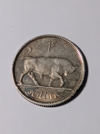 Irish Silver Shilling 1933.