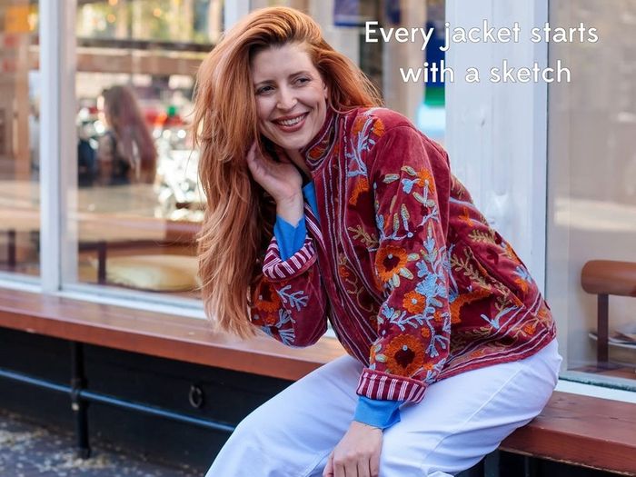 Velvet Embroidered Suzani Jacket