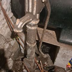 Antique cast iron water pump